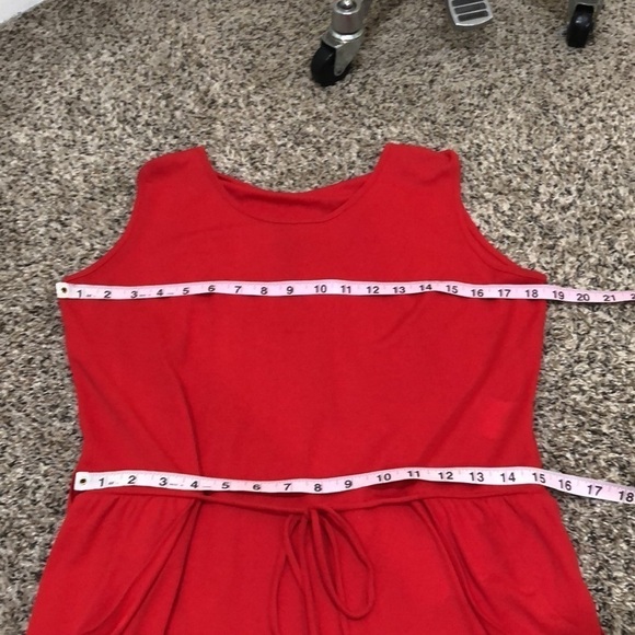 Stella McCartney Draped Back Dress Size IT 38 US 4 Red - Picture 8 of 12